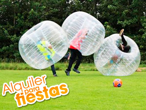 Renta de Fútbol con Pelotas Choconas Futbubble