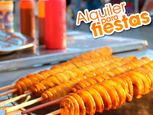 Puesto de Espiropapas tipo Kermess para fiestas