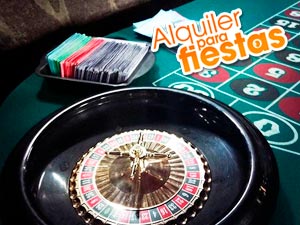 Renta de mesa de Ruleta para Casinos de Fantasía