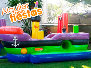 Renta de Inflable Barco Infantil