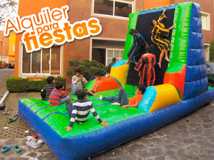 Renta de Inflable con Pared de Velcro