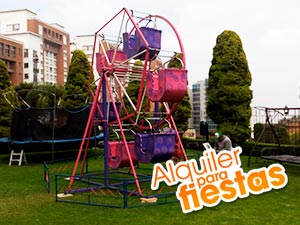 Renta de juegos mecanicos rueda de la fortuna