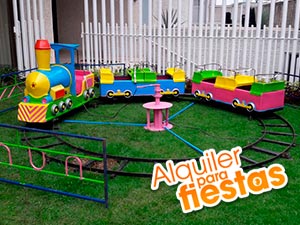 Renta de juegos mecanicos trenecito