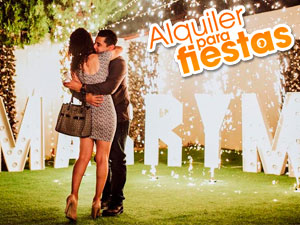 Renta de Letras Gigantes para Pedidas