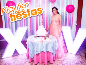 Renta de Letras Gigantes para XV años