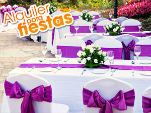 Alquiler de sillas y mesas para fiestas